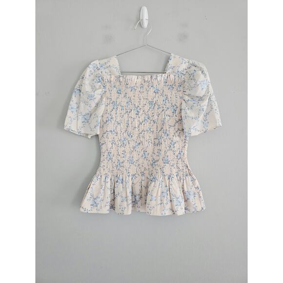 Rachel Parcel Floral Summer Top S - Picture 4 of 5